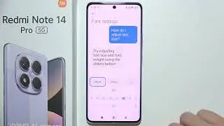 Redmi Note 14 Pro: How to Change Font Size