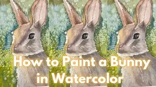 How to Paint a Watercolor Easter Bunny | Step by Step Tutorial