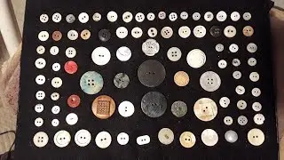Treasure Hunting Digging Cleaning & Displaying Old Buttons Antique Archaeology
