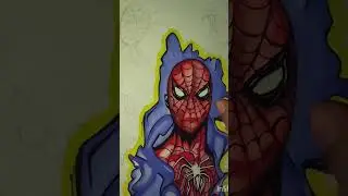 #spiderman #art #spideysense #marvel #comic #shorts #youtubeshorts #sunflower #artist