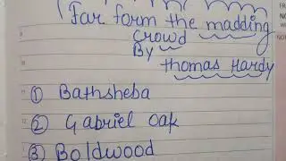 [HINDI] FAR FROM THE MADDY CROWD BY THOMAS HARDY EXPLAINED FULLY.