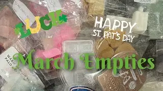 March Scentsy & Vendor Empties #scentsy #vendorwax