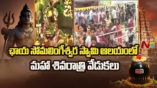 Maha Shivratri Celebrations in Chaya Someshwara Temple At Nalgonda | Ntv