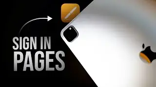 Как войти в Pages на iPad (урок)