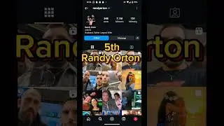 Top 5 WWE wrestlers with most Instagram Followers #wwe #instagram #therock #tripleh #randyorton