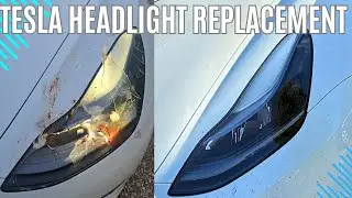 Tesla Model 3/X/Y Headlight Replacement #tesla