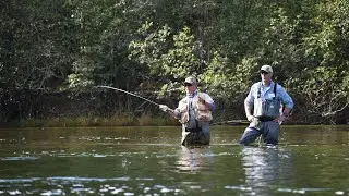 Fly fishing with Reel Recovery in Maine