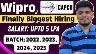 🔥Крупнейший набор сотрудников начального уровня в Wipro | Зарплата до 5 лакх рупий в год | Набор ...