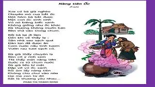 dạy trẻ đọc thơ NÀNG TIÊN ỐC