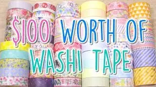 $100 Washi Tape Lucky Bag｜ Stationery Haul