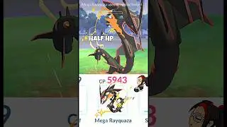 Half HP✨️Mega Rayquaza Destroy Leader Arlo Badly in Pokemon Go