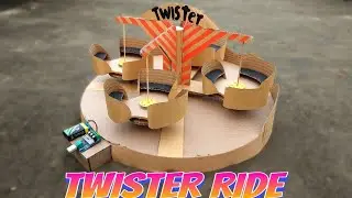 DIY Amusement Park Twister Ride from Cardboard | Fun & Easy Craft Tutorial