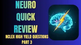 Nervous System Quick Review Part 3 /NCLEX style  High Yield Questions