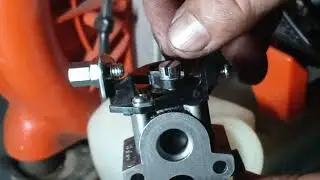 SOPLADOR.parte #2. husquivarna 350 BT .COMO LIMPIAR EL CARBURADOR Y AJUSTAR RALENTI