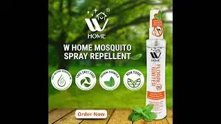 W Home Mosquito Repellent Spray | 100% Deet Free |100% Natural Essential Oil