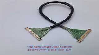 50 ohm micro coax hipot continuity test micro coaxial cable for fpd-link iii camera loop end cable a