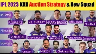 IPL 2023-Kolkata Knight Riders New Squad |KKR New Players List 2023|KKR Auction Strategy & Targets 🔥
