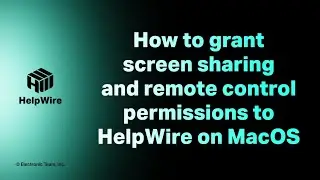How to grant screen sharing and remote control permissions on MacOS