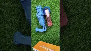 Bubble Gun, Unboxing Gatling Bubble Blower Machine, #Shorts