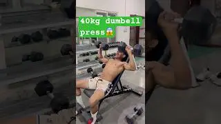 40KG Dumbbell Press 💪 | Basketball Strength Power Workout #shorts #gym #dance