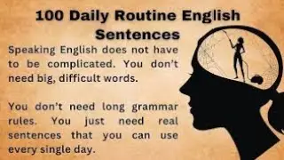100 Daily Routine English Sentences || Graded Reader || Improve Your English || Listen And Practice 
