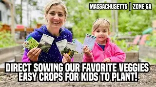 Direct Sowing Our Favorite Veggies | Easy Crops for Kids to Plant!