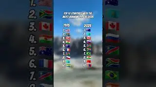 Top 10 Countries With The Most Uranium 1975 VS 2025