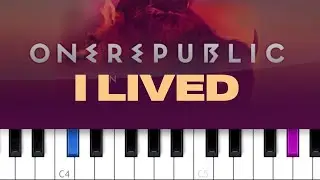 OneRepublic - I Lived (piano tutorial)
