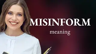 Misinform | MISINFORM definition