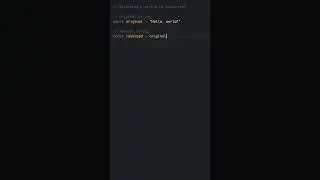 JavaScript Example - Reversing a String