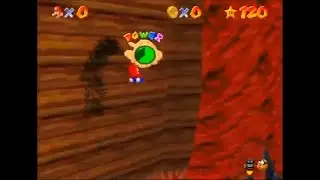 Mario  climbing waterfall