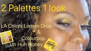One Look Two Palette&rsquo;s /L.A. Colors LEMON DROP & ColourPoP UH-HUH HONEY | Keepinithonestbeauty