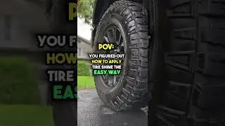 Tire Shine Trick! | Detailing Tips | How To Apply Tire Shine | Ultra Air Spray Applicator