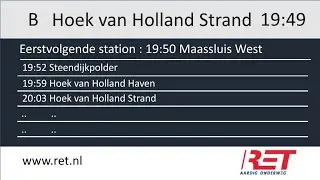 RET Omroepen | Metrolijn B | Nesselande - Hoek van Holland Strand | Metro Rotterdam | (Reupload)