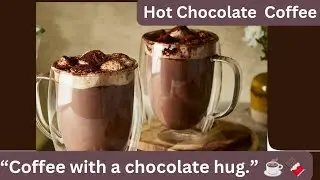 Hot Chocolate Coffee Recipe at Home | Caf&eacute; Style Chocolate Coffee | Winter Special Drink 
