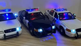 1/18 Scale Police Cars With Working Lights Collection Update