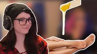 EGIRL DOES LEG WAX CHALLENGE | Stream Highlights #21