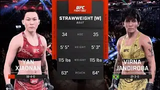 UFC 314 Yan Xiaonan vs Virna Jandiroba Strawweight Fight Simulation 🇨🇳🇧🇷👊🎮 Kaseya Center Miami FL