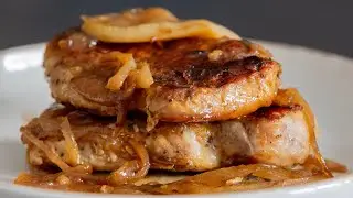 Pork Chops with Apples & Onions | Easy Fall Dinner