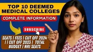 Top 10 Deemed Medical Colleges in India | Deemed Medical College Cut off 2025 | Neet Counselling |