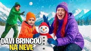 PRIMEIRA VEZ CONHECENDO A NEVE *ele gostou?