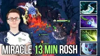 Miracle- TB min 13 Smoke Rosh Play + Dagger Build vs Universe Mirana Dota 2