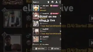 Elbus is live Abused on me in his live streaming play a match recently with him accidentaly dont sub