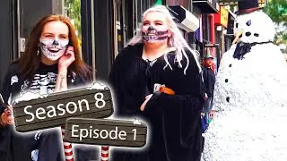 Scary Snowman Halloween Scare Prank Salem, Ma