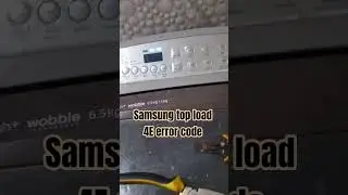 Samsung top load 4E error code#samsung # washing#comedy