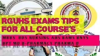 exams tips  for all course's 🤩😊🤝 how to present answers ❓❓#rguhs @ALL HEALTH SCIENCE #rguhsexams