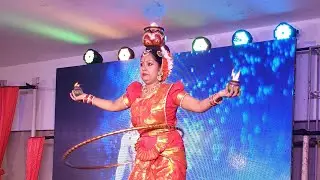 Chennai hulahoop Classical Fire dance | Koteswari kannan | Chennai Events | | Pournami