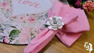 Maison Charl&ocirc; | Delicate Flower Napkin Ring - Metalic Glacial