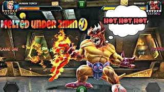 6*Human Torch VS Cavalier Mangog