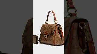 Coach Tabby Bag sealed inside a glass bubble floating across New York skyline